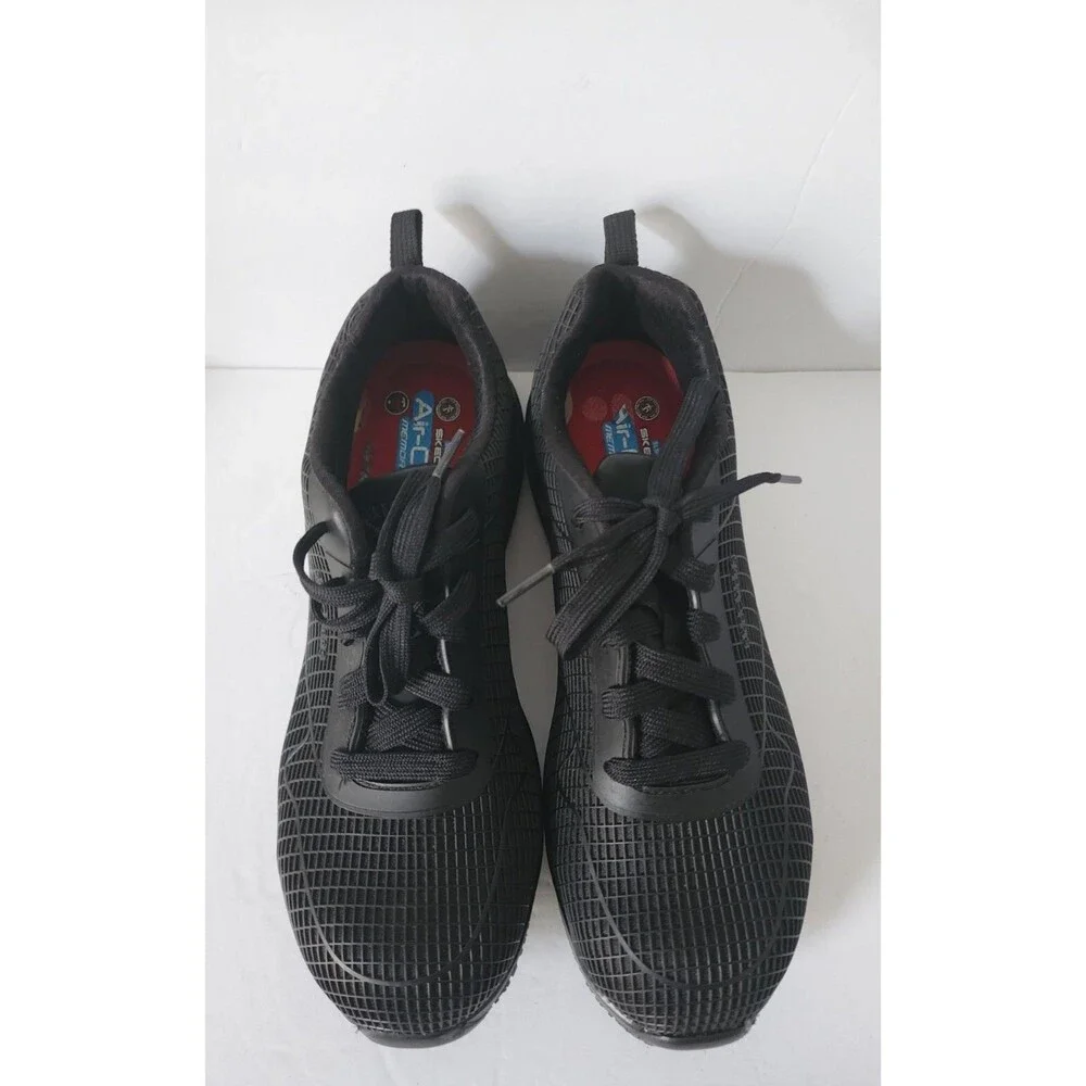 Skechers Women's Composite Toe EH Slip Resistant Lace-Up Shoe 108072/BBK Size 10